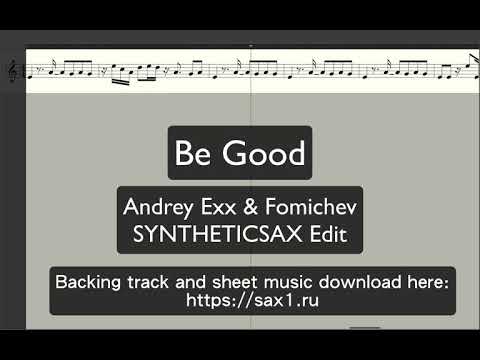 Be Good to Me - backing track \u0026 Sheet music for Saxophone Tenor